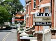Road with properties with letting signs