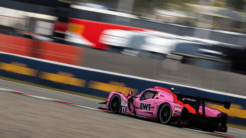 The #11 Eurointernational car of Matt Bell, Douwe Dedecker and Max Van der Snel at Barcalona