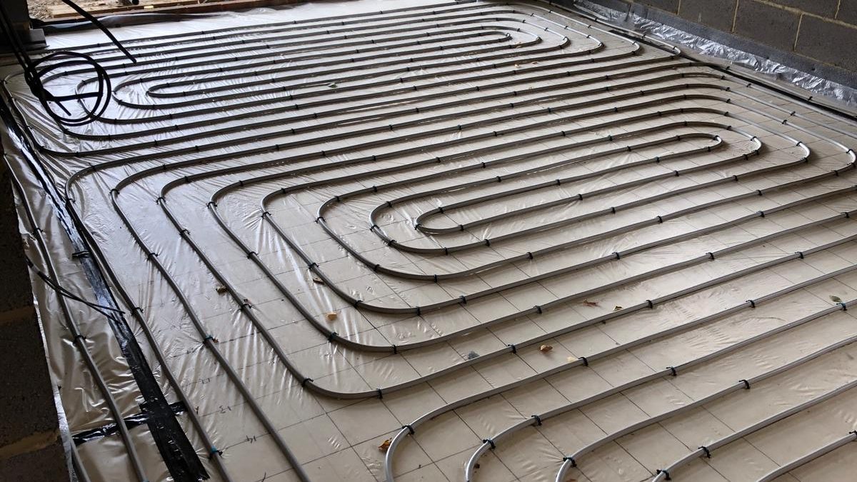 Shrug shoulders Multiple Go up and down First Fix Screed and Profi Low UFH System Installed - AES Limited Shrug shoulders Multiple Go up and down First Fix Screed and Profi Low UFH System Installed - AES Limited