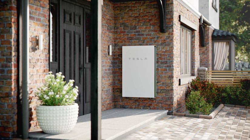 0% VAT on standalone and integrated battery storage systems installed in the UK Tesla Powerwall battery installed on a domestic property in the UK